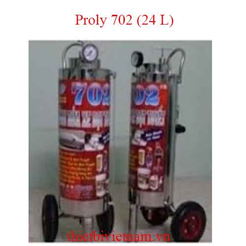 Thùng phun bọt tuyết Proly 702 nằm ngang chất liệu inox 304, dung tích 24 lít
