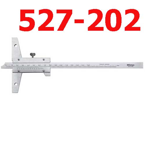 Thước đo sâu cơ khí 0-200mm x 0.05  527-202