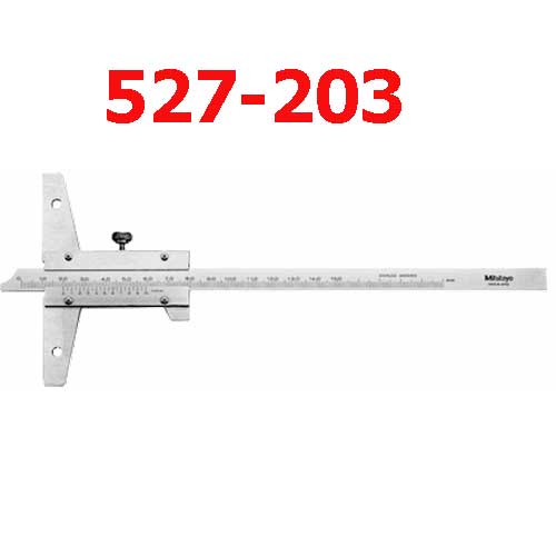 Thước đo sâu cơ khí 0-300mm x 0.05 527-203