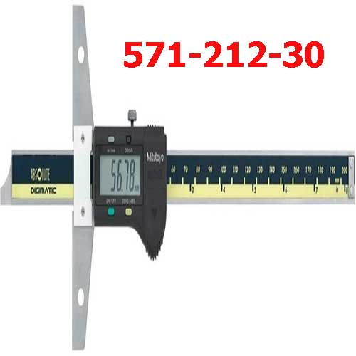 Thước đo sâu điện tử 0-8 inch/0-200mm x 0.01mm 571-212-30