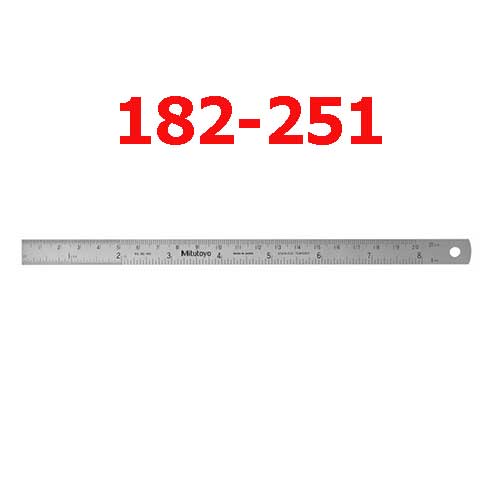 Thước lá 0-450 bề rộng 19mm 182-251