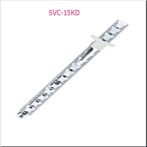 Thước lá inox mạ nhũ bạc 15cm SVC-15KD Niigata