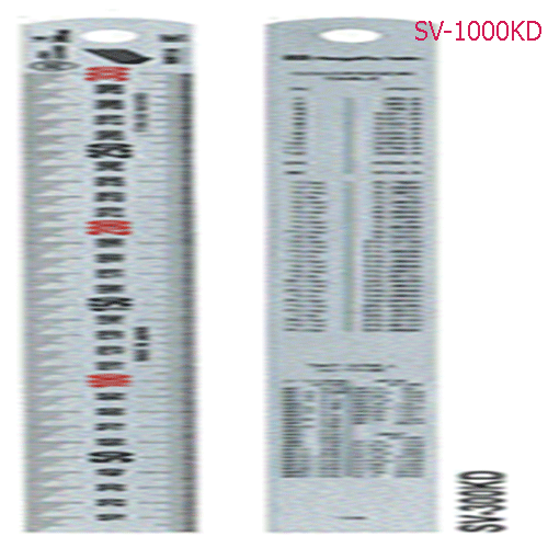 Thước lá inox mạ nhũ bạc vạch kaidan 1m SV-1000KD Niigata