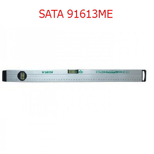 Thước thủy nhôm có nam châm 60cm SATA 91613ME