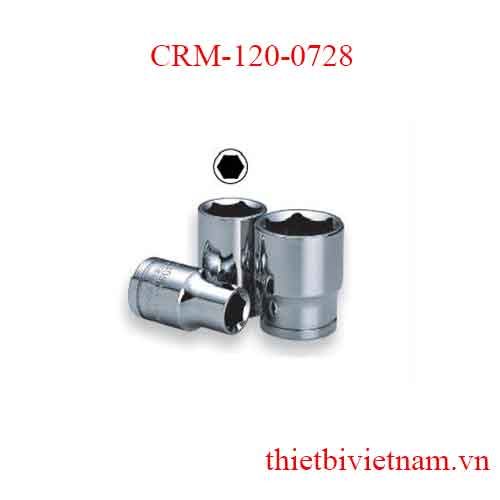 Típ lẻ 12 góc trắng 1/2 inch kích thước 19mm Crossman CRM-120-0728