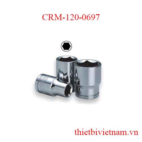 Típ lẻ 6 góc trắng 1/2 inch ngắn kích thước 12mm Crossman CRM-120-0697