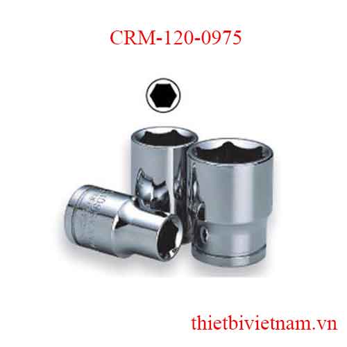 Típ lẻ 6 góc trắng 1/4 inch ngắn kích thước 13mm CRM-120-0975