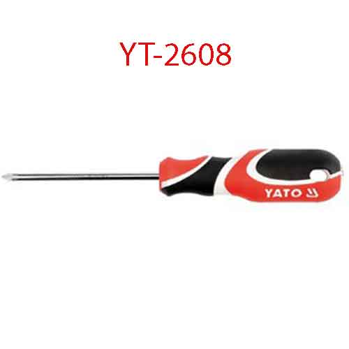 Tô vít 2 cạnh đầu nam châm cán gõ đinh 5.5x100x5 YATO YT-2608