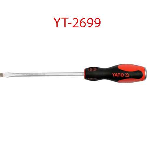Tô vít 2 cạnh đầu nam châm có cán đập 6x100x6 YATO YT-2699