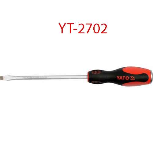 Tô vít 2 cạnh đầu nam châm có cán đập 6x250x6 YATO YT-2702