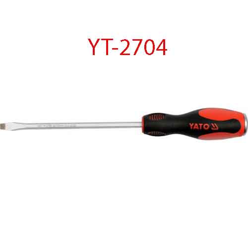 Tô vít 2 cạnh đầu nam châm có cán đập 8x200x8 YATO YT-2704