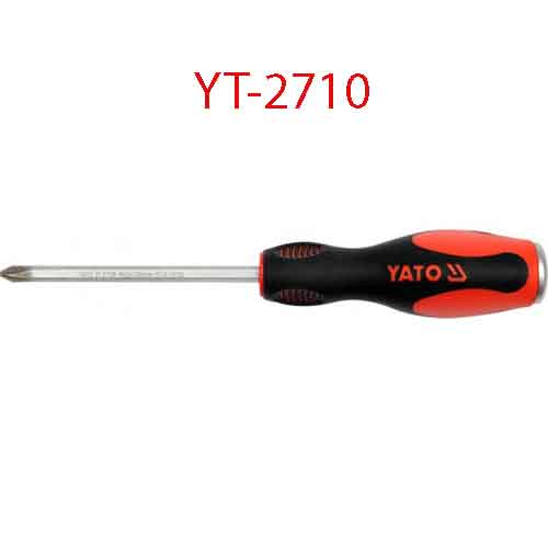 Tô vít 4 cạnh có nam châm cán đập PH3x150x8 YATO YT-2710