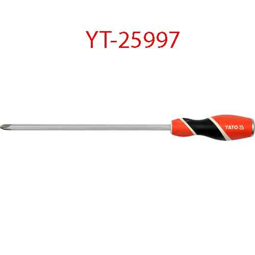 Tô vít đầu 4 cạnh nam châm PH3x250x8 YATO YT-25997