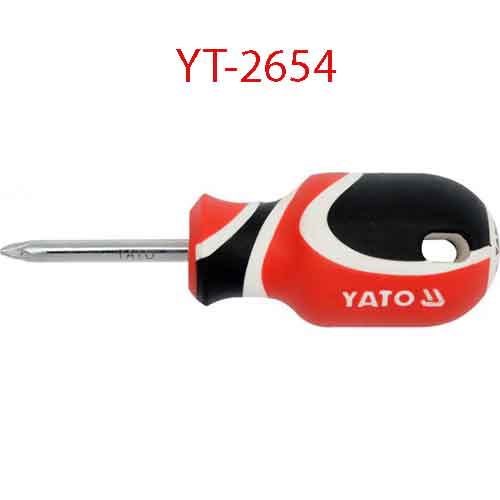 Tô vít đầu hoa mai nam châm cán gõ đinh PZ1x38x5 YATO YT-2654