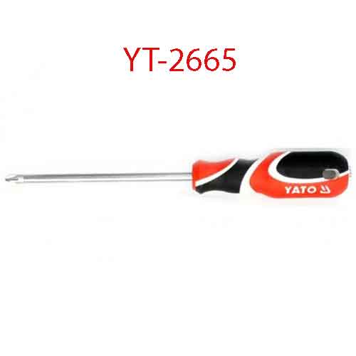 Tô vít đầu hoa mai nam châm cán gõ đinh PZ2x150x6 YATO YT-2665