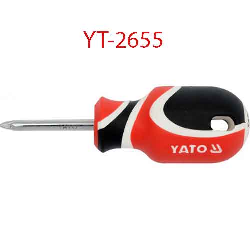 Tô vít đầu hoa mai nam châm cán gõ đinh PZ2x38x6 YATO YT-2655