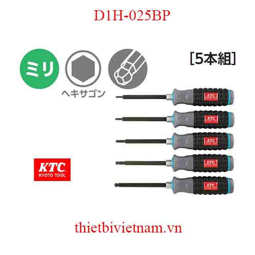 Tô vít lục giác chìm đầu bi hãng KTC D1H-025BP