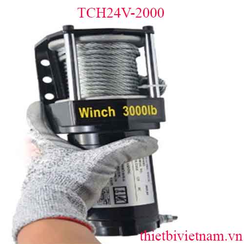 Tời cứu hộ 24V 2000LBS - 907kg model TCH24V-2000