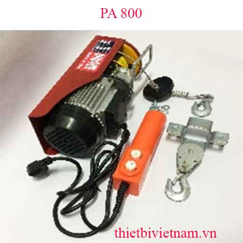 Tời Điện Mini PA model PA 800 (400/800kg) màu đỏ