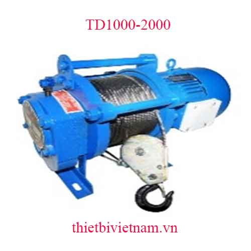 Tời Kéo Mặt Đất model TD1000-2000 (1000-2000 KG)