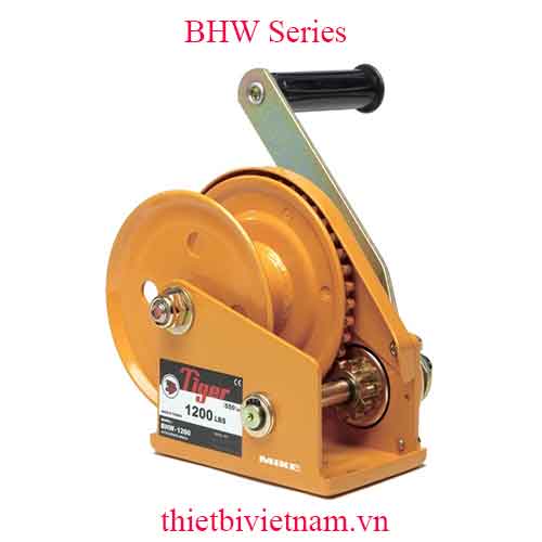 Tời quay tay kéo cáp Manual Winch tải trọng 360-1180kg hãng Tiger BHW Series