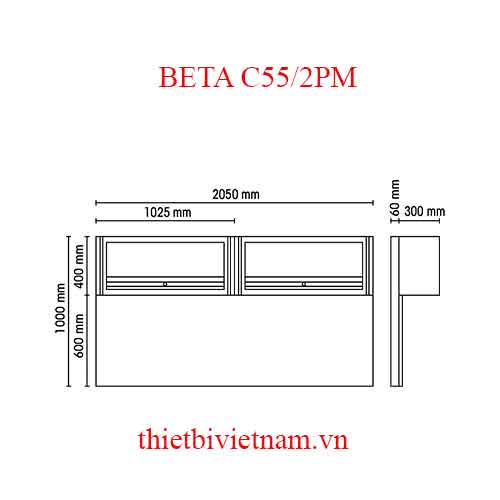 TOOL WALL SYSTEM+SUSPEN.CABINET BETA MODEL C55/2PM