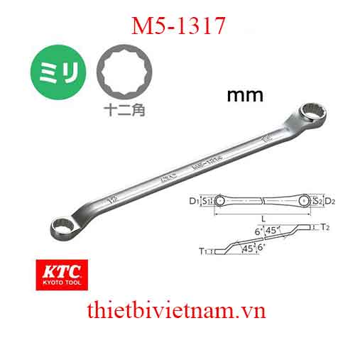 Tròng 2 đầu hãng KTC M5-1317