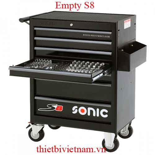 Tủ đồ dụng cụ Sonic Empty S8 Toolbox, 7 Drawers (Black)