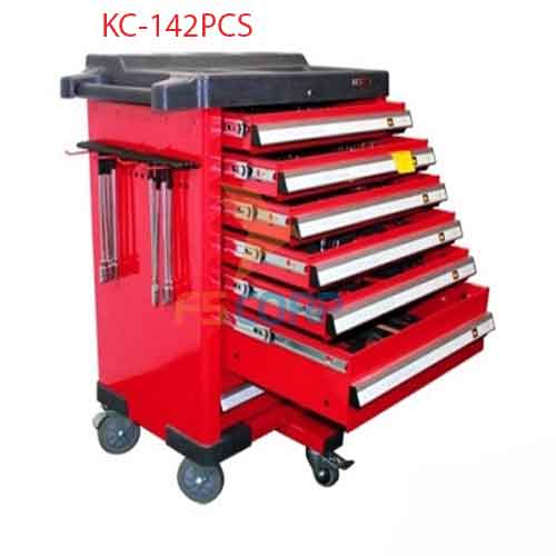 TỦ ĐỒ NGHỀ 6 NGĂN ( MÀU ĐỎ ĐEN) KC-142PCS