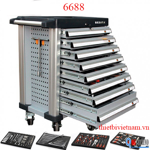 Tủ đồ nghề 7 ngăn chứa 228 chi tiết BESITA 6688