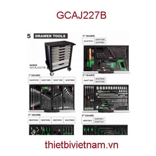 TỦ ĐỒ NGHỀ 7 NGĂN TOPTUL 227 CHI TIẾT -MODEL HÃNG TOPTUL GCAJ227B