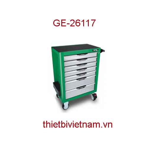 TỦ ĐỒ NGHỀ SỬA CHỮA 7 NGĂN 261 CHI TIẾT HÃNG TOPTUL GE-26117