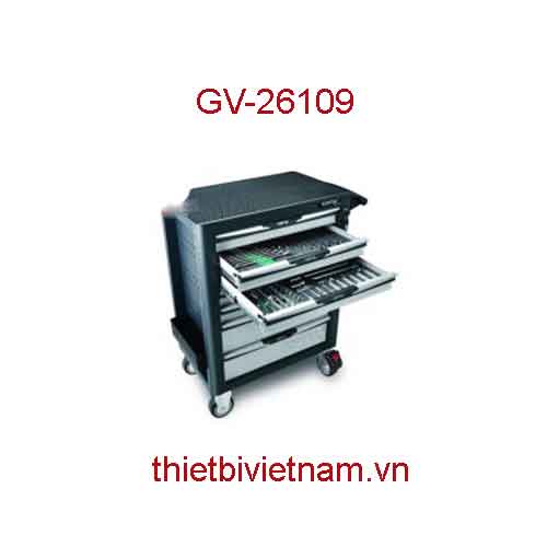 TỦ ĐỒ NGHỀ SỬA CHỮA 7 NGĂN 261PCS HÃNG TOPTUL GV-26109