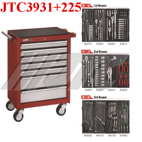 Tủ đồ nghề và 225 chi tiết JTC-3931+225