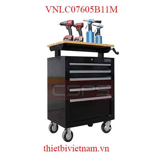 Tủ dụng cụ 5 ngăn kéo mặt gỗ nâng hạ CSPS VNLC07605B11M