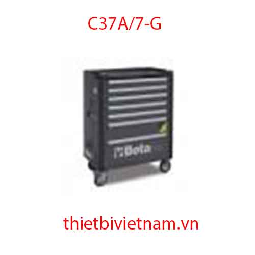 Tủ dụng cụ 7 ngăn, 1004x803x482 mm (màu xám-Không bao gồm chi tiết) BETA C37A/7-G