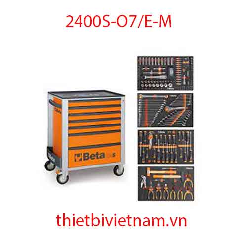 TỦ DỤNG CỤ 7 NGĂN, 210 CHI TIẾT (MÀU CAM) BETA 2400S-O7/E-M