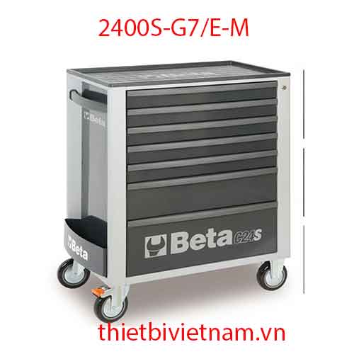 Tủ dụng cụ 7 ngăn, 210 chi tiết (Màu xám) BETA 2400S-G7/E-M