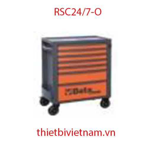 Tủ dụng cụ 7 ngăn, 740x445x969 mm (màu cam đen RAL 2011 - 7016 - không bao gồm chi tiết) BETA RSC24/7-O