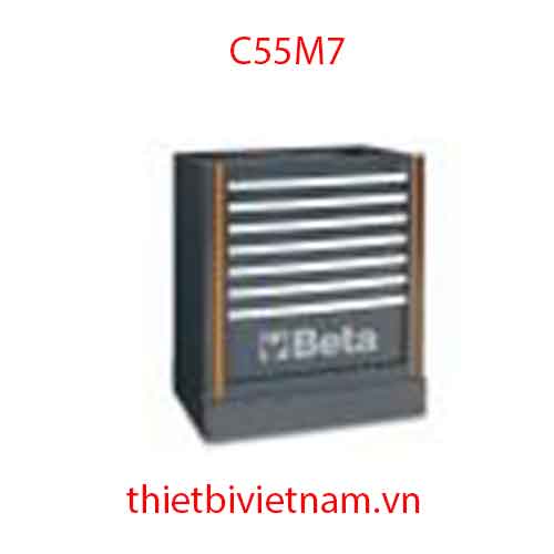 Tủ dụng cụ 7 ngăn, 797x474x940 mm (màu xám- không bao gồm chi tiết) BETA C55M7