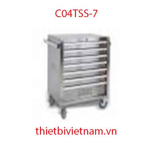 Tủ dụng cụ 7 ngăn chất liệu chống gỉ (không bao gồm chi tiết) BETA C04TSS-7