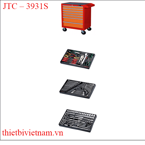 Tủ dụng cụ 7 ngăn và 165 chi tiết dụng cụ JTC JTC – 3931S 