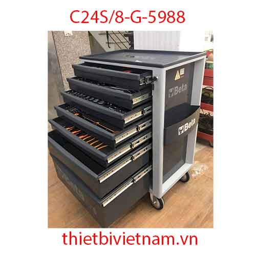 Tủ dụng cụ 8 ngăn, 267 chi tiết (Màu xám) (Dùng cho Vinfast) BETA C24S/8-G-5988 VINFAST/2020
