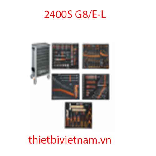 Tủ dụng cụ 8 ngăn, 398 chi tiết (màu xám) BETA 2400S G8/E-L