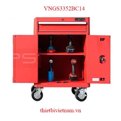 Tủ dụng cụ CSPS 61cm- 1 hộc kéo màu đỏ VNGS3352BC14
