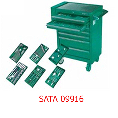 Tủ dụng cụ và khay 98 chi tiết SATA 09916