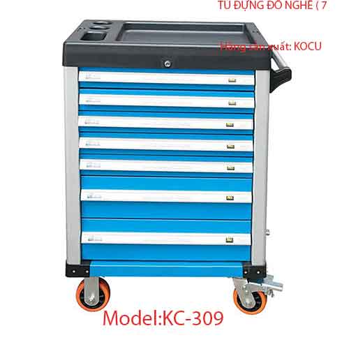 TỦ ĐỰNG ĐỒ NGHỀ ( 7 Ngăn) (Có khay trên nắp tủ ) KC-309