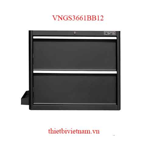 Tủ đựng dụng cụ 2 hộc kéo màu đen CSPS 91cm W x 61.5cm D x 75cm H VNGS3661BB12