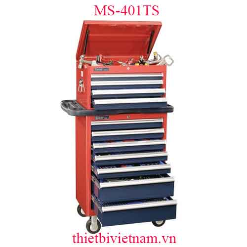 TỦ ĐỰNG DỤNG CỤ 401 CHI TIẾT 1/4 VÀ 3/8 INCH HỆ MÉT VÀ INCH CÓ 11 NGĂN MS-401TS