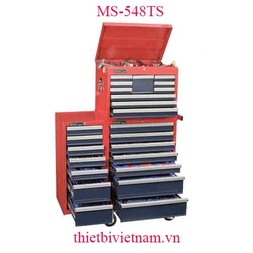 TỦ ĐỰNG DỤNG CỤ 548 CHI TIẾT 1/4 & 1/2 INCH HỆ MÉT VÀ INCH CÓ 27 NGĂN MS-548TS